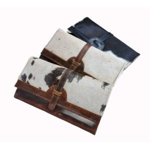 Genuine Handmade Cowhide Leather Flip Wallet